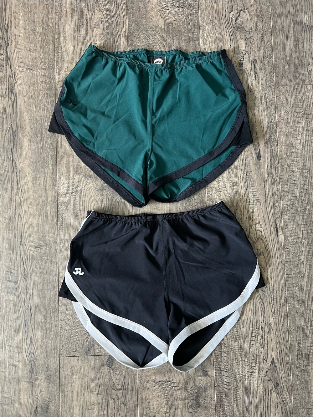 Womens Jo+JaxAthletic Running Shorts — Teal & Black by Unknown Brand